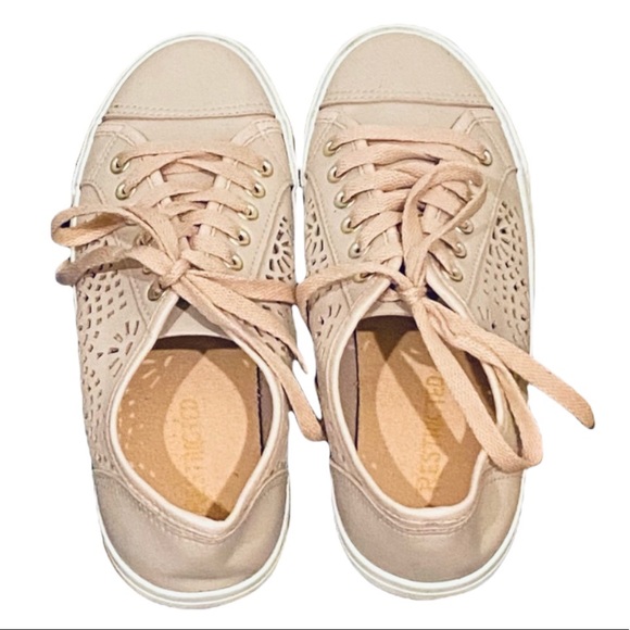 Restricted Women’s Mauve Light Pink Laser Cut Sneakers (6) - Picture 14 of 15